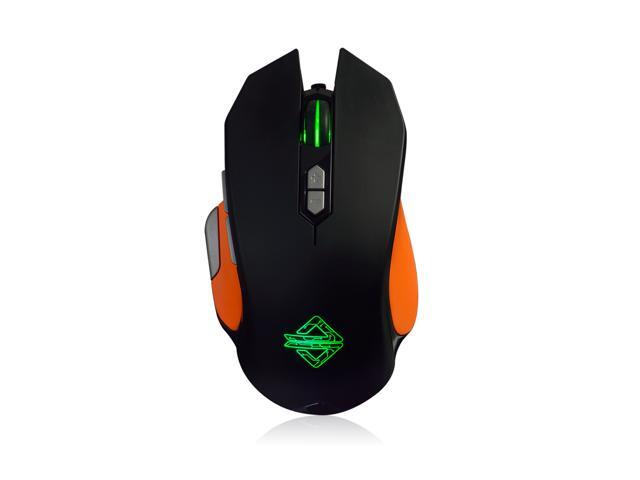 Ajazz GT AJ380 Gaming Mouse 4000 DPI 9 Programmable Buttons Ergonomic Wired Mice for Windows XP Vista Linux Win 7 Win 8Win 10 Competitor Black