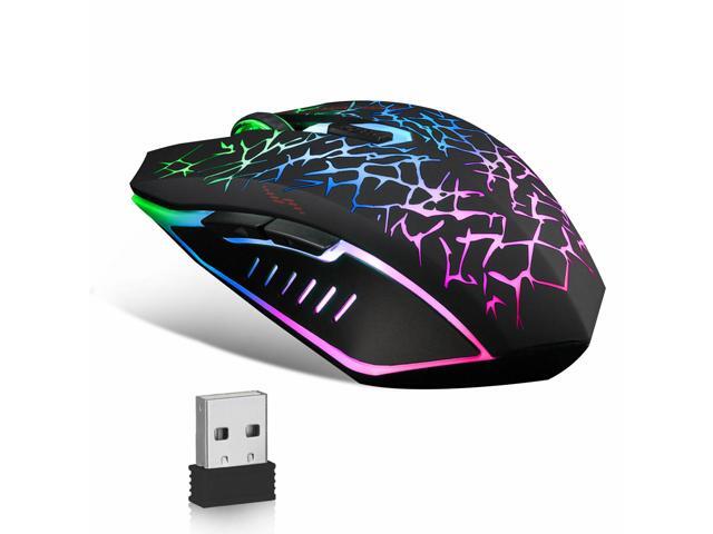 Wireless Gaming Mouse Professional Rechargeable Silent Colorful Backlight Mice