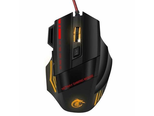Ergonomic USB Wired 7 Color Backlit Gaming Mouse 7 Button 3200DPI For Laptop PC