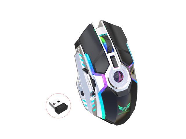 New rechargeable mouse RGB light wireless mouse 24G adjustable DPI game player 7 Buttons Gaming Machine Laptop Computer Mouses For PC