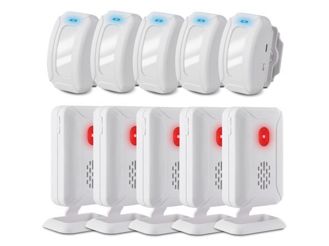 GREENCYCLE Wireless Motion Sensor Detector Alarm Home Security Business Alert Store Welcome Chime Door Entry Doorbell (918 Feet 36 Tunes 4