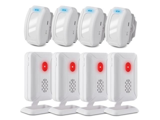 GREENCYCLE Wireless Motion Sensor Detector Alarm Home Security Business Alert Store Welcome Chime Door Entry Doorbell (918 Feet 36 Tunes 4