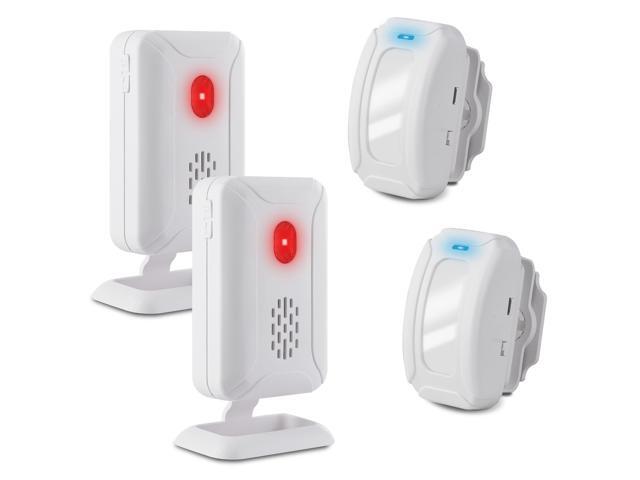 GREENCYCLE Wireless Motion Sensor Detector Alarm Home Security Business Alert Store Welcome Chime Door Entry Doorbell (918 Feet 36 Tunes 4