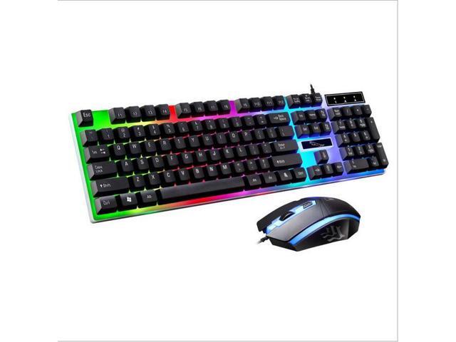 G21 USB Wired Gaming Keyboard Mouse Set LED Backlight 104 Keys Optical for LOL Dota 2 Laptop PC Pro Gamer Keyboard Mouse Combo
