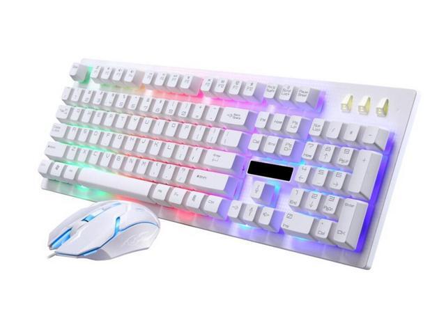 Hot 2020 New G20 Backlight LED Pro Gaming Keyboard USB Wired Powered Gamer Keyboard With 1600 DPI Mouse For Computer Game LOL Light Gaming