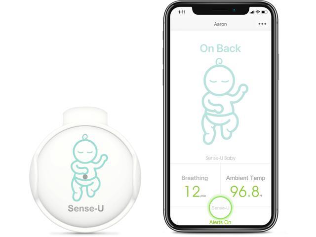 Sense-U Baby Monitor with Breathing Rollover Movement Temperature Humidity Sensors: Track Your Baby's Breathing Rollover Temperature Humidity