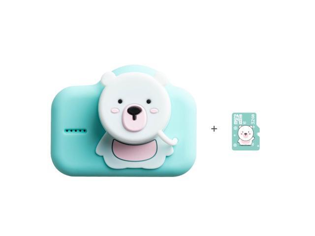 Polar Species Photographable Video HD Portable Cartoon Mini Children Camera Style: Camera + 32GB TF Card