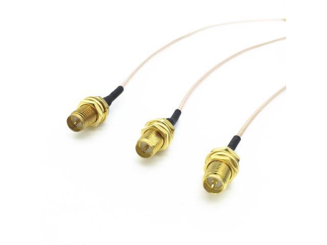 Antenne Wifi Futheda Lot De 2 Cu00e2bles D'extension D'antenne U.FL IPX IPEX MHF4 Vers SMA Femelle 30 Cm Cu00e2ble Coaxial Pour Mini PCI Express PCIE Carte Ru00e9seau WiFi Routeur FPV UAV Drone