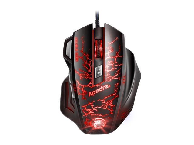 SUNSKY Wired USB Optical Mouse PC Mouse Gaming High Precision Gaming Mouse for Computer PC Laptop Mice with LED Light