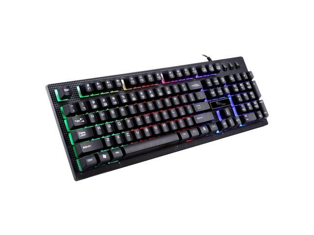 ZGB G20 Gaming Keyboard USB Wired RGB Backlight Computer Keyboard with 104 Keys
