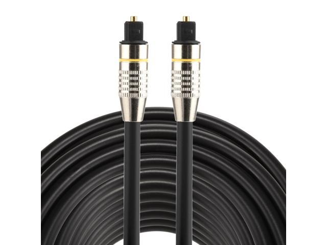 SUNSKY OD60mm Nickel Plated Metal Head Toslink Male to Male Digital Optical Audio Cable(30M/25M/20M/15M/10M/8M/5M/3M/2M/15M/1M OR