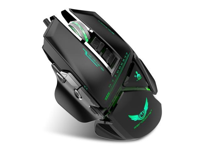 ZERODATE X400 Wired Gaming Mouse with LED Light 3200DPI Adjustable Weight