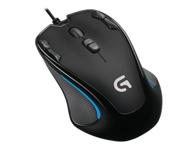Logitech G300S 2500DPI USB Interface 9-keys Macro Programming 7-color Backlight Wired Optical Gaming Mouse Length: 2m (Black)