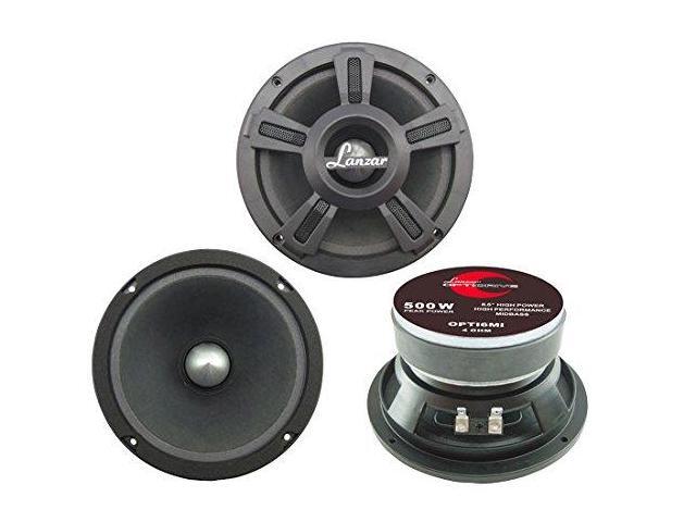 LANZAR OPTI6MI 6.5  500W Car Mid bass Mid Range Speaker Audio Stereo