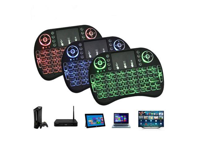 92 Keys 24Ghz Mini Portable DPI Adjustable Wireless Keyboard With Three-Color Touchpad Backlight For Android For Windows