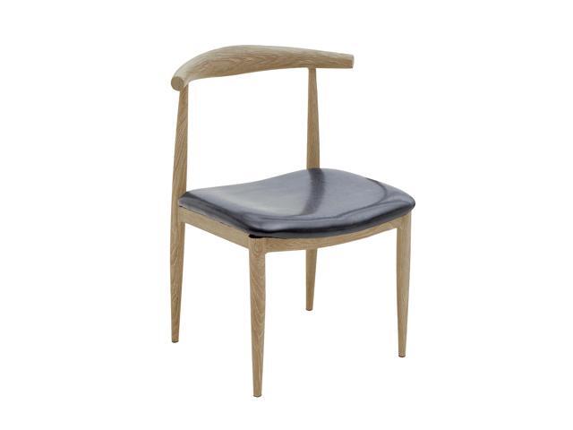 Design Lab MN LS-1013-NATBLK Elbow Natural/Black Dining Chair Set of 2