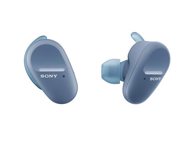 Sony WF-SP800N Truly Wireless Sports in-Ear Noise Canceling Headphones with mic for Phone Call and Alexa Voice Control Blue