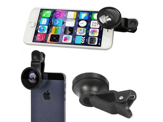 2-in-1 Fisheye Selfie Camera Lens Kit Wide Angle Macro W9B for LG G5 G6 G7 ThinQ Stylo 3 V20 V30 - Motorola Droid Turbo 2 Moto Z Droid Force