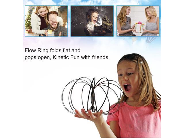 Funny Flow Rings Arm Training Toy Kinetic Spring Bracelet Magic Flow Toy Amazing Flow Ring Toys Intelligent Toy Fidget