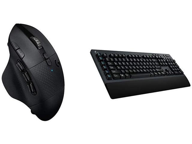 Logitech G604 Lightspeed Wireless Gaming Mouse Bundle with Logitech G613 Lightspeed Wireless Mechanical Gaming Keyboard Multihost 24 GHz +