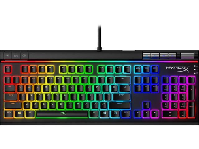 HyperX Alloy Elite 2 - Mechanical Gaming Keyboard Software-Controlled Light & Macro Customization ABS Pudding Keycaps Media Controls RGB LED