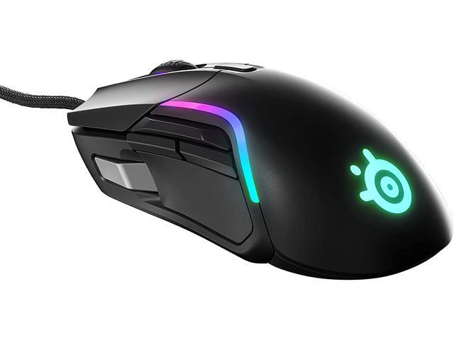 SteelSeries Rival 5 Gaming Mouse with PrismSync RGB Lighting and 9 Programmable Buttons - FPS MOBA MMO Battle Royale - 18000 CPI TrueMove Air