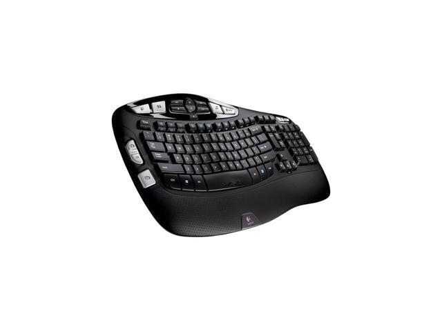 Logitech K350 24GHz Wireless Ergonomic Keyboard - Black
