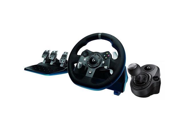 Logitech G920 Dual-motor Feedback Driving Force Racing Wheel + Responsive Pedals for Xbox One + Logitech G Driving Force Shifter Compatible with