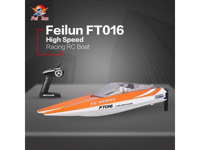 Feilun FT016 RC Boat 30km/h High Speed Racing Remote Control Flipped Water Cooling Boat Electric Toy as Gift for Kids