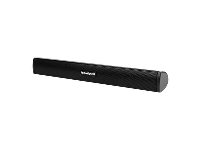 Ikanoo Portable USB Powered Audio Speakers Amplifier Earphone Jack Portable Laptop/Computer/PC Speaker Subwoofer USB Soundbar Sound Bar Stick Music