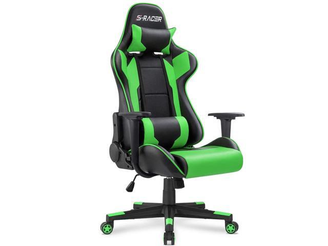 Homall Gaming Chair Office Chair High Back Computer Chair PU Leather Desk Chair Racing Executive Ergonomic Swivel Task Chair Seat Height