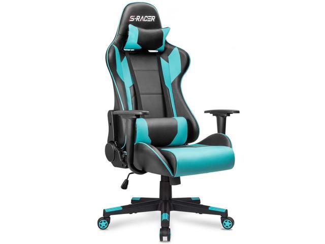 Homall Gaming Chair Office Chair High Back Computer Chair PU Leather Desk Chair Racing Executive Ergonomic Swivel Task Chair Seat Height