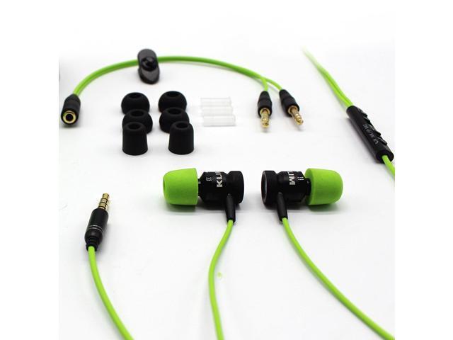 KLIM Fusion Gaming Ear buds Audio - Long-lasting Wired Earbuds with Microphone + 5 years Warranty - Innovative: In-ear Memory Foam & Mic - [New