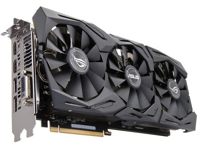 ASUS ROG GeForce GTX 1070 Ti ROG-STRIX-GTX1070TI-A8G-GAMING 8GB 256-Bit GDDR5 PCI Express 30 HDCP Ready SLI Support Video Card