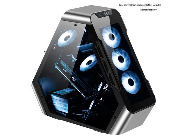 JONSBO TR03-G ATX Triangle Gaming Computer Case Support ATX Motherboard 360mm 240mm Liquid Cooler Support 10 Fans-Tempered Glass Front Pannel Version