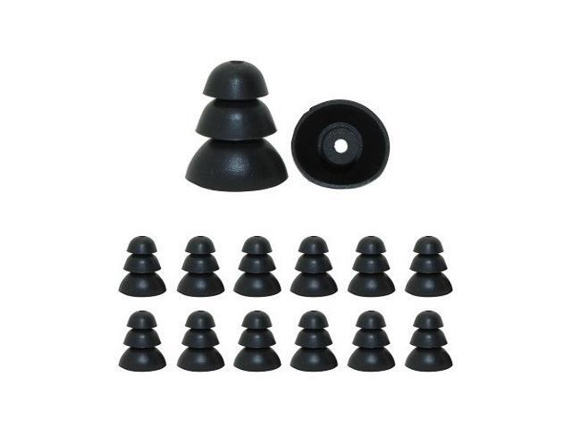 Triple flange ear tips with 2mm connection hole fit most 3M Peltor Etymotic Research Shure and Westone Models (please verify your specific model)