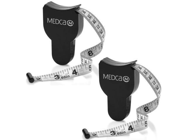 Body Tape Measure - (2 Pack) Measuring Tapes for Body and Fat Weight Monitors (Inches & CM) Retractable Tape Measure Ruler for Accurate Body Fat
