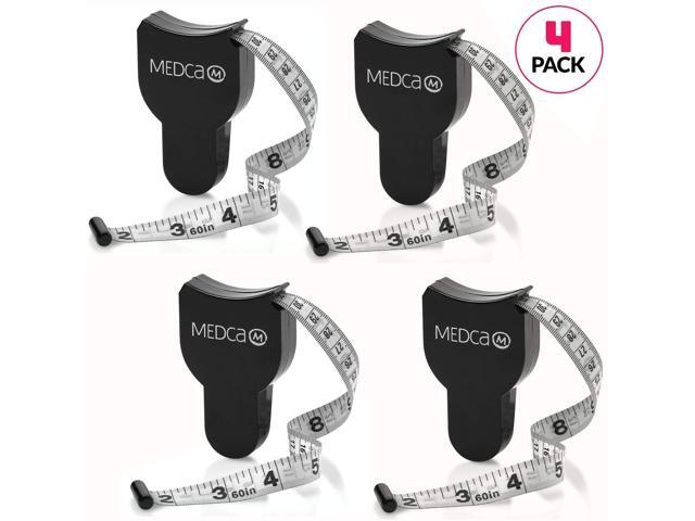 Body Tape Measure - (4 Pack) Measuring Tape for Body and Body Fat Measuring Device Fitness & Weight Monitors (Inches & cm) Retractable Tapes