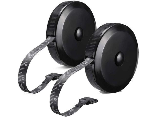 Tape Measure for Body Measuring Tape (Pack of 2) Dual Sided Inch and CM Portable Retractable Soft Ruler Tool for Measurements Body Fat Fitness