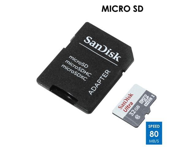 SanDisk 32GB Mobile Ultra microSDHC Class 10 UHS-1 30MB/s Memory Card with  SD Adapter Model SDSDQUA-032G-U46A 