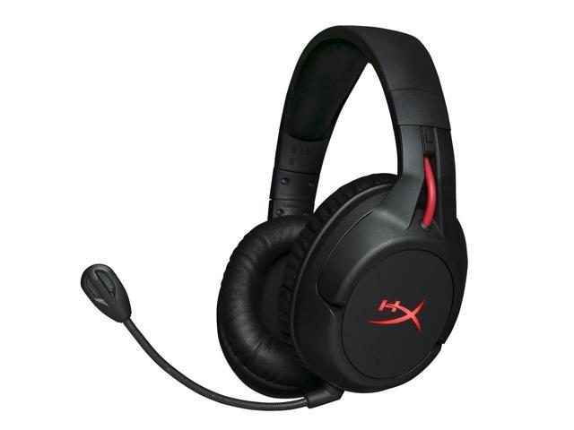HyperX Cloud Flight - Wireless Gaming Headset Battery Lasts Up to 30 hours of Use Detachable Noise Cancelling Microphone Red LED Light Bass