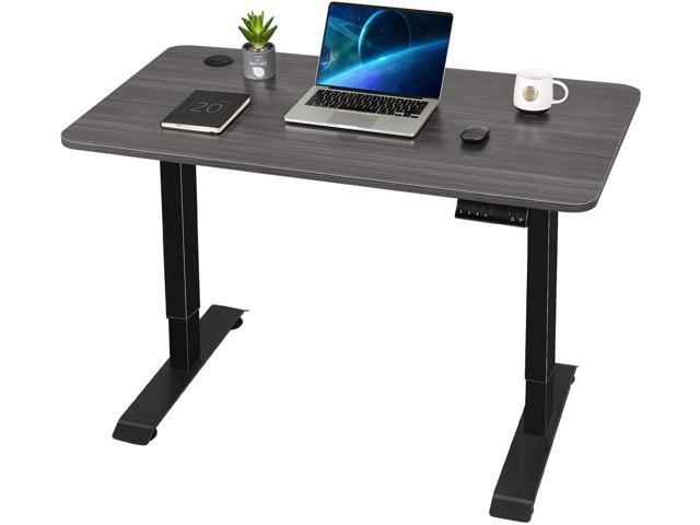 Furmax Electric Standing Desk Height Adjustable Desk Sit Stand Home Office Desk Ergonomic Computer Workstation with Preset Height Memory Controller