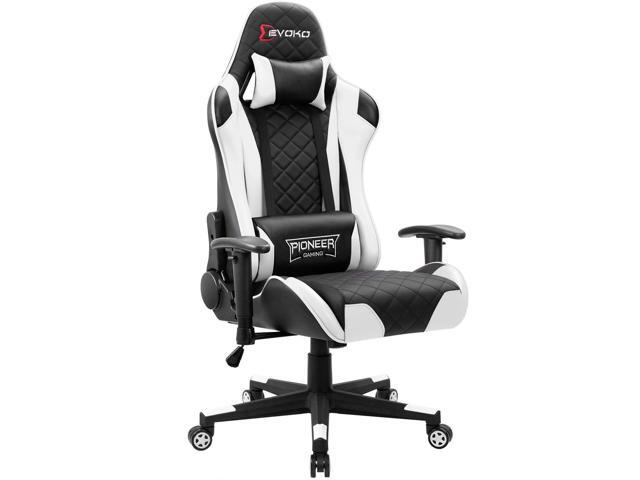 Devoko Gaming Chair Racing Style High Back Computer Chair with Adjustable Armrests Ergonomic Office Chair Executive Swivel Task Chair with Headrest