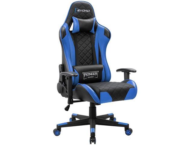 Devoko Gaming Chair Racing Style High Back Computer Chair with Adjustable Armrests Ergonomic Office Chair Executive Swivel Task Chair with Headrest