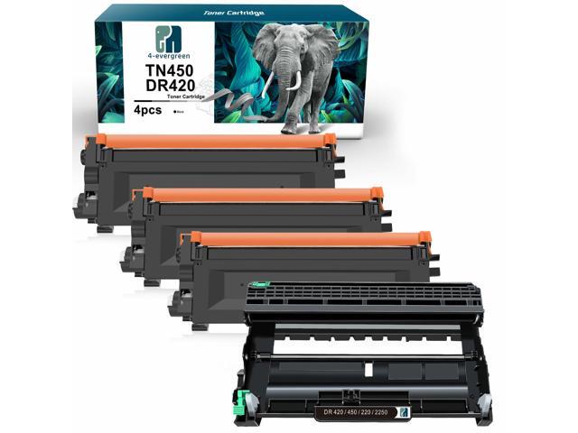 3x TN450 Toner & 1x DR420 Drum Unit for Brother MFC-7860DW HL-2270DW