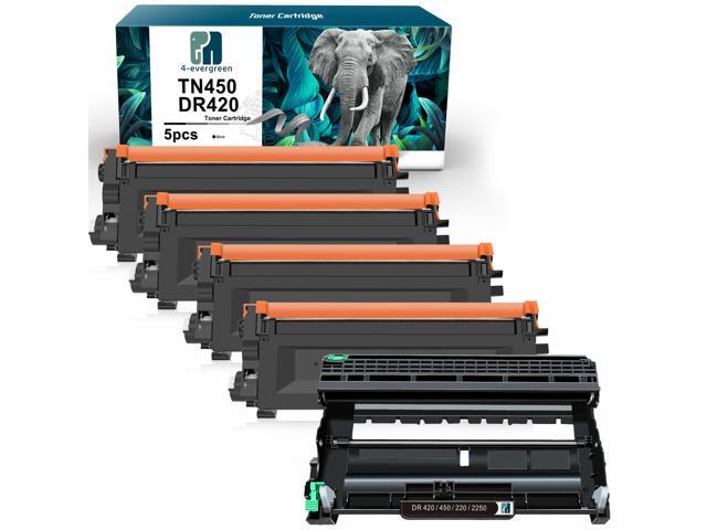 4x TN450 Toner & 1x DR420 Drum Unit for Brother MFC-7860DW HL-2270DW