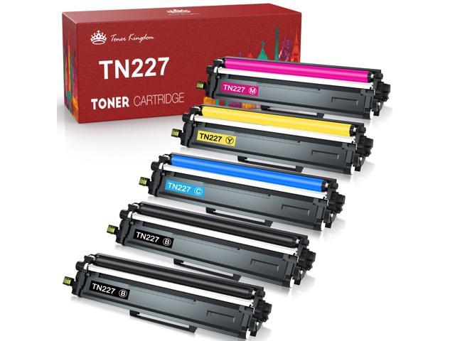 5Pack TN227 (1 Set+ 1 Black) Compatible TN-227 for Brother MFC-L3710CW