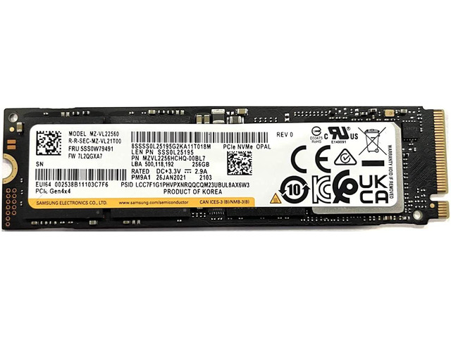 SAMSUNG MZ-VL22560 NVMe 3枚セット NeweggBusiness - 256GB SSD Samsung PM9A1 MZ-VL22560 PCIe Gen4x4