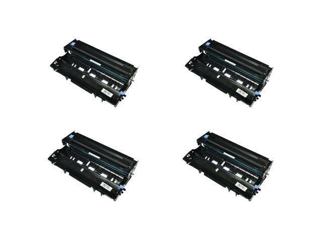 4 Pk Replacement Black High Yield Dr400 400 Drum Unit For Brother Laser Printer