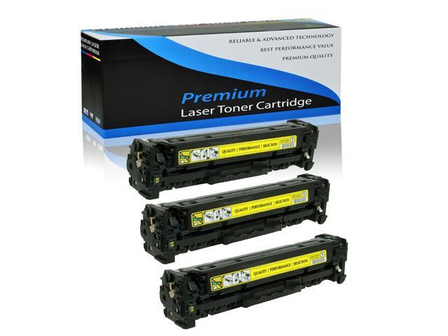 3Pk Cf212a Yellow Toner Cartridge For Hp Laserjet Pro 200 Color M276n 200 M251nw